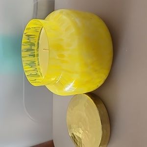 Anthropologie Capri Blue Confetti Glass Candle